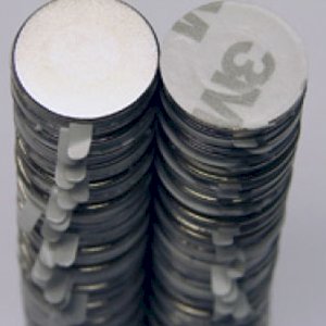 Reclosable Neodymium Discs Self Adhesive