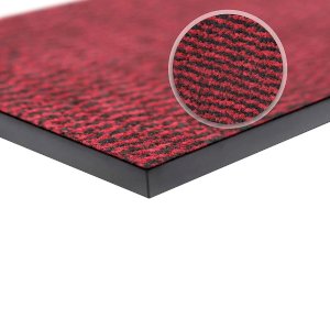 Red Black Heavy Duty Barrier Mats Non Slip Rubber Mat Hard Wearing Indoor And Outdoor