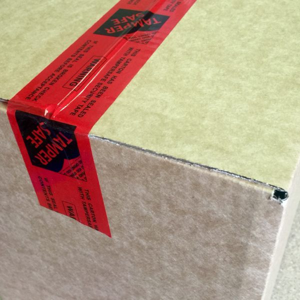 Tampersafe Tamper Proof / Evident Security Parcel Tape Printed