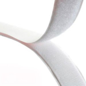 Tape Hook & Loop White High Tack Rubber Adhesive