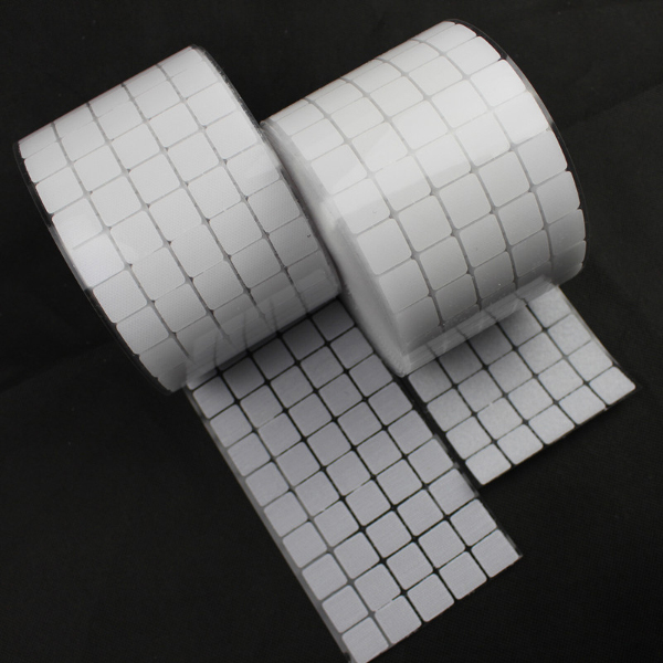 White High Tack Rubber Adhesive Hook Fastener Squares